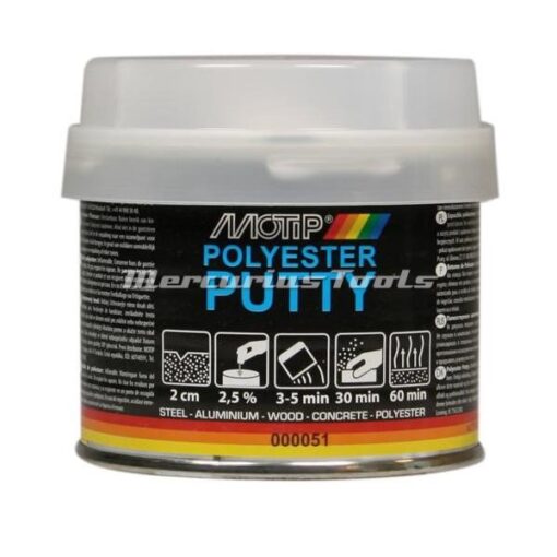 Motip 000051 universele 2K plamuur in 250gr blik