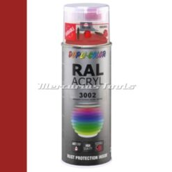 Acryl lak RAL3002 Karmijnrood hoogglans in 400ml spuitbus -Duplicolor