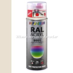 Acryl lak RAL9001 Creme Wit hoogglans in 400ml spuitbus -DupliColor