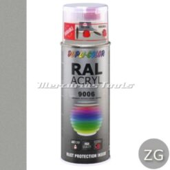 Acryl lak RAL9006 Wit aluminium metallic zijdeglans in 400ml spuitbus -Duplicolor