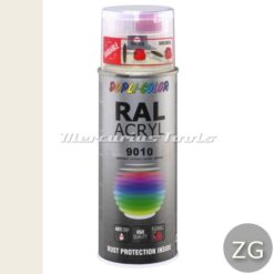 Acryl lak RAL9010 Helder Wit zijdeglans in 400ml spuitbus -DupliColor