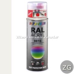 Acryl lak RAL9016 Verkeerswit zijdeglans in 400ml spuitbus -Duplicolor
