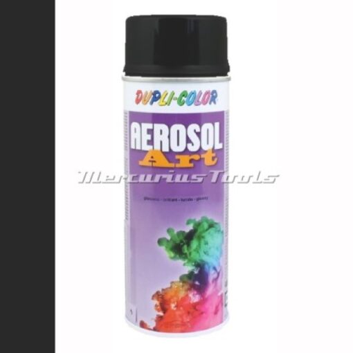 Aerosolart lak RAL9017 Verkeerszwart hoogglans 400ml -DupliColor