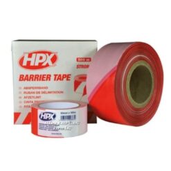 Afzetlint rood-wit 70mm x 500 meter HPX B70100 barrier tape