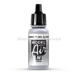 Aluminium 71062 Vallejo Airbrush verf Model Air acryl 17ml