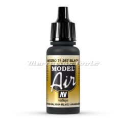 Black 71057 Vallejo Airbrush verf acryl 17ml