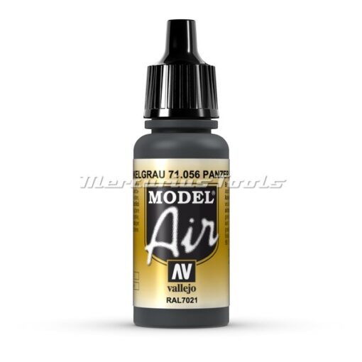 Panzer Black Grey 71056 Vallejo Airbrush verf Model Air acryl 17ml