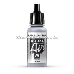 Silver 71063 Vallejo Airbrush verf Model Air acryl 17ml
