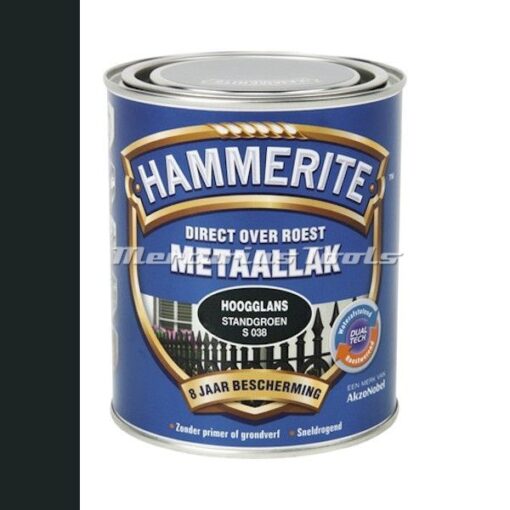 Anti roest lak hoogglans stand groen S038 750ml -Hammerite