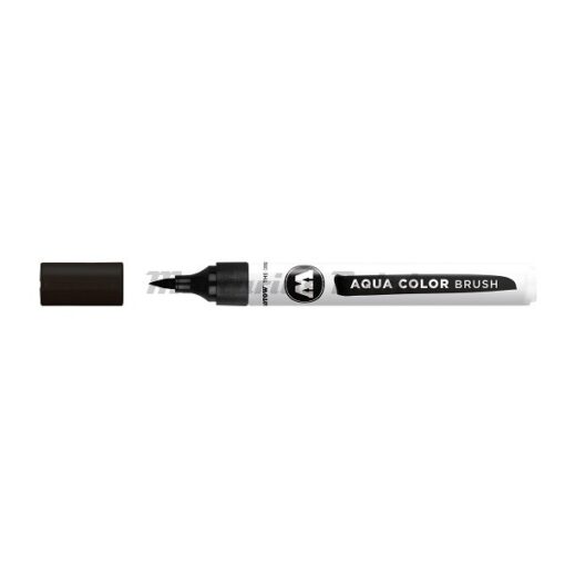Aqua Color Brush Deep Black 022 marker -Molotow