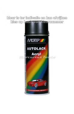 Autolak 1K Kompakt metallic zwart in 400ml spuitbus -Motip 51010