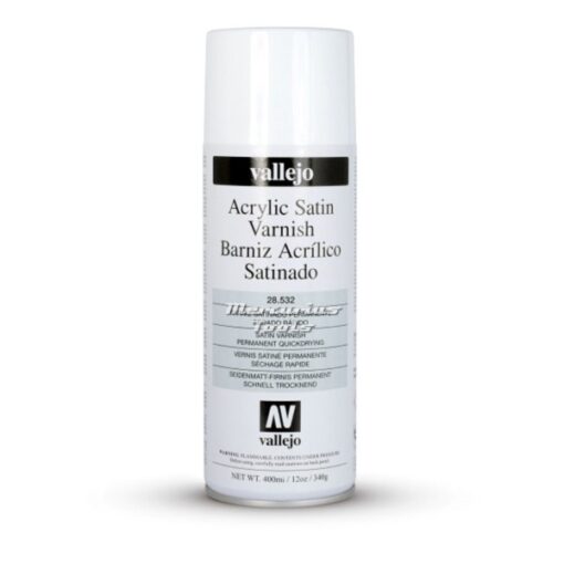 Barniz Satin 28532 Vallejo Hobby Paint spuitbus blanke lak