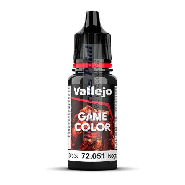 Black 72051 Vallejo Game Color modelbouwverf 18ml