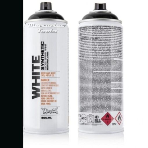 Black 9000 Montana White in spuitbus 400ml