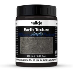Black lava asfalt texture textuur voor diorama en modelbouw 200ml Vallejo 26214