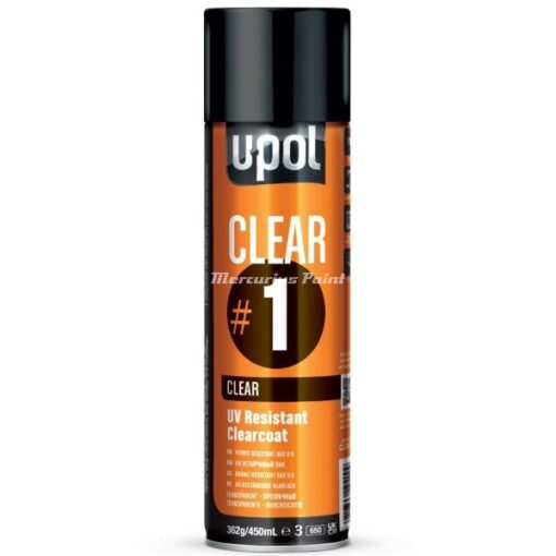 Blanke lak hoogglans 1k Upol #1 Clear gloss 450ml spuitbus