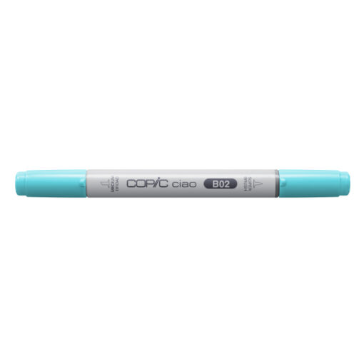 Copic Ciao B02 Robin's Egg Blue marker met inkt op alcohol basis met 2 tips