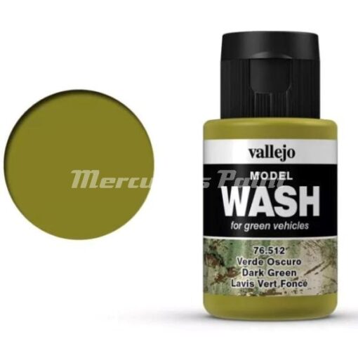 Dark Green 76512 Model Wash donkergroen 35ml Vallejo modelbouwverf