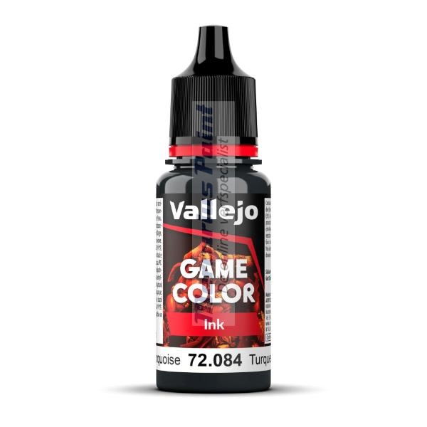 Dark Turquoise Ink 72084 Vallejo Game Color modelbouwverf 18ml