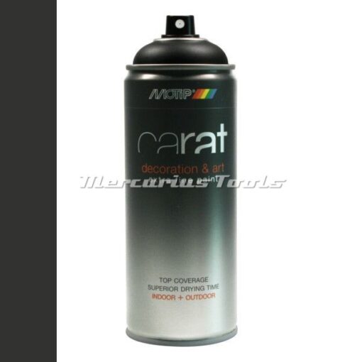 Deco Art lak zwart mat Traffic Black in 400ml spuitbus -Motip Carat