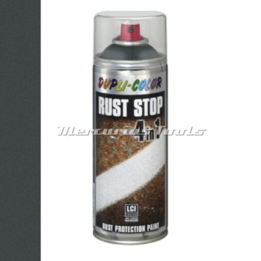 Direct over roest Donker Grijs 4 in 1 DupliColor Rust Stop