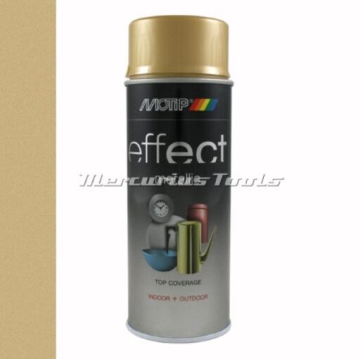 Goud metallic real gold doe het zelf lak 400ml spuitbus -Motip Deco Effect
