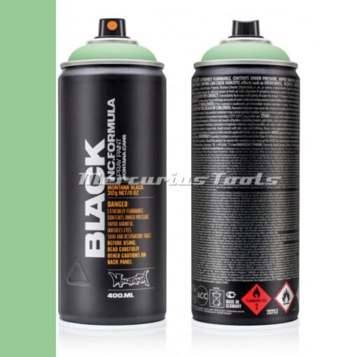 E2E Green BLK6210 lak in spuitbus 400ml -Montana Black