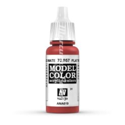 Flat Red 70957 Model Color acryl Vallejo verf 17ml