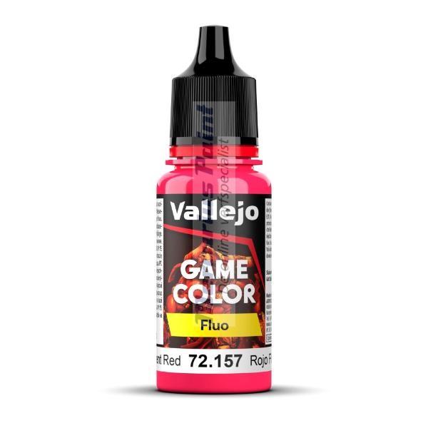 Fluorescent Red 72157 Vallejo Game Color modelbouwverf 18ml