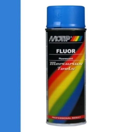 Fluoriserende verf blauw 400ml -Motip 04024