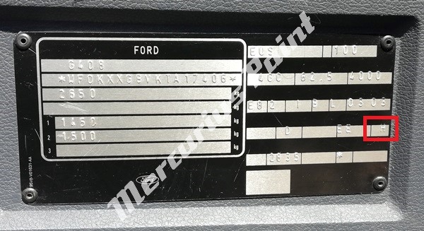 Ford transit 1995 2000 Passagiers deur onderin in het midden kleurcode H garnet red