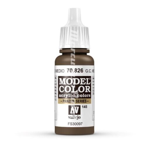 German Camouflage Med.Brown 70826 Model Color acryl Vallejo verf 17ml