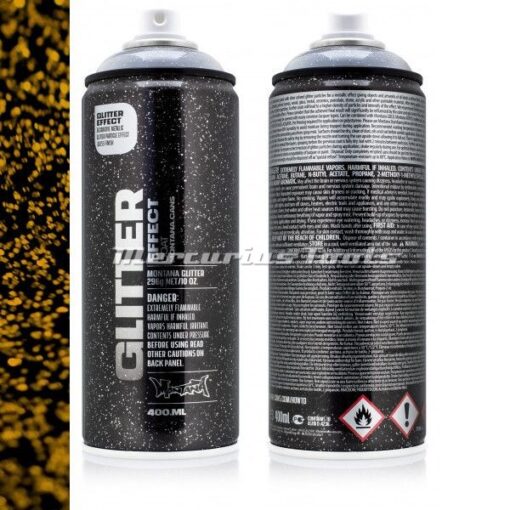 Glitter effect spray Dusty Gold goud 400ml spuitbus-Montana