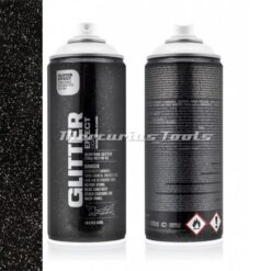 Glitter effect spray Silver zilver 400ml spuitbus -Montana