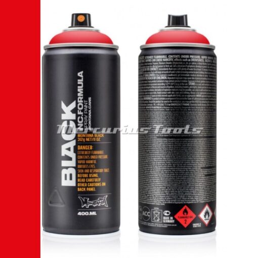 Graffiti code red BLK2093 400ml -Montana Black