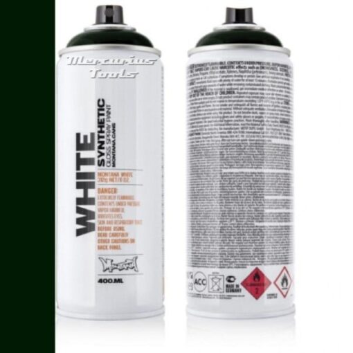 Green Black 6080 Montana White in spuitbus 400ml