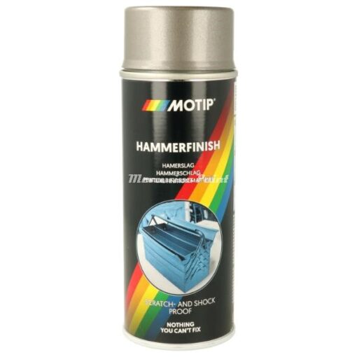 Hamerslag lak grijs in spuitbus 400ml Motip 04014