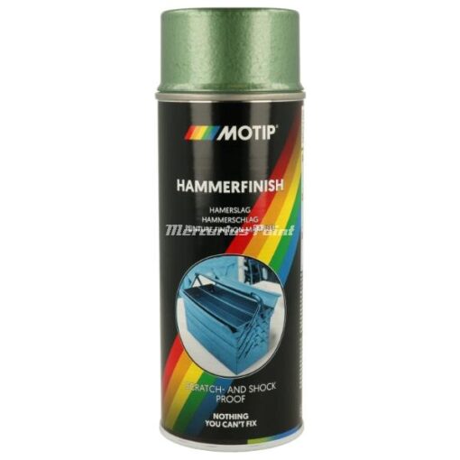 Hamerslag lak groen in spuitbus 400ml Motip 04012