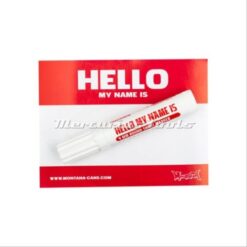 Hello my name is sticker set rood 100x incl marker -Montana