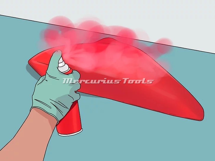 How to Motorfiets kuipen spuiten met een spuitbus stap 6 Mercurius Tools
