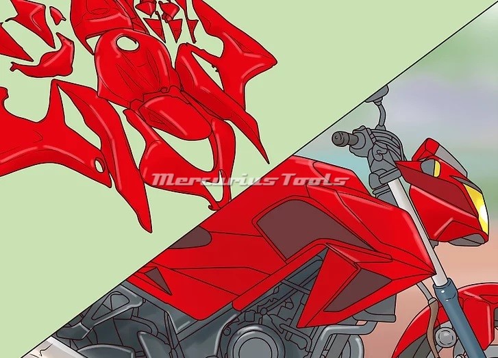 How to Motorfiets kuipen spuiten met een spuitbus stap 9 Mercurius Tools