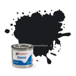 Humbrol Black Gloss nr 21 modelbouw verf enamel in potje 14ml