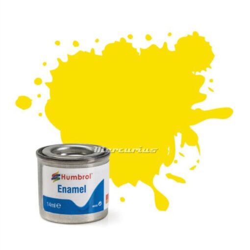 Humbrol Lemon Matt nr 99 modelbouw verf enamel in potje 14ml