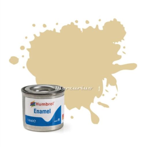 Humbrol Pale Stone Matt nr 121 modelbouw verf enamel in potje 14ml