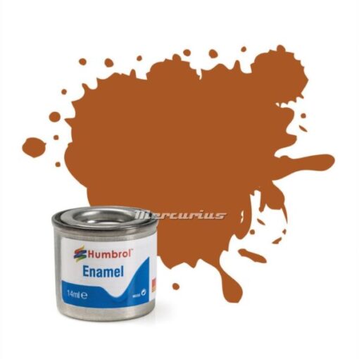 Humbrol Tan Gloss nr 9 modelbouw verf enamel in potje 14ml