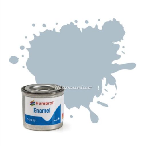 Humbrol Us Ghost Grey Satin nr 127 modelbouw verf enamel in potje 14ml