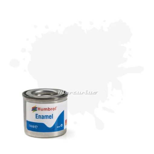 Humbrol White Matt nr 34 modelbouw verf enamel in potje 14ml