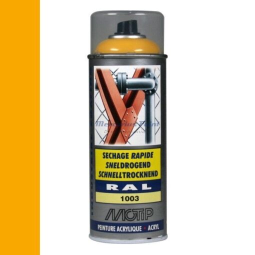 Industrial lak RAL1003 Signaal geel 400ml -Motip 07069