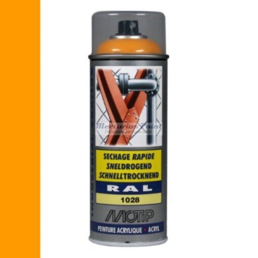Industrial lak RAL1028 meloengeel 400ml -Motip 07077