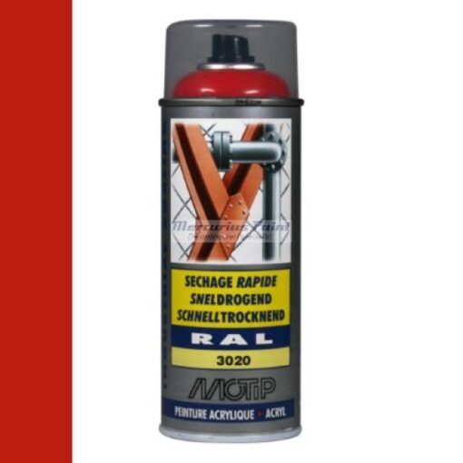 Industrial lak RAL3020 verkeers rood 400ml -Motip 07088